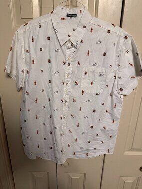 Wild Turkey 101 White Button-Up Shirt XXL